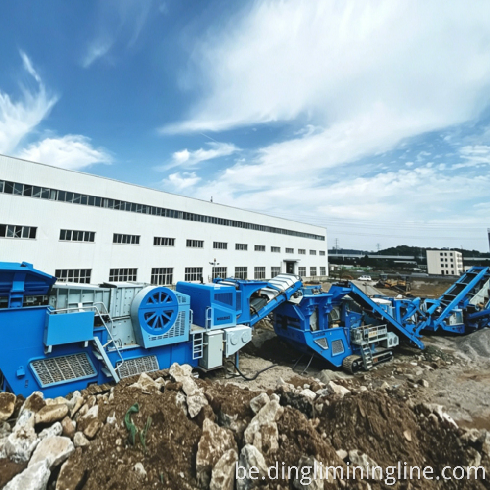 Tracked mobile jaw crusher